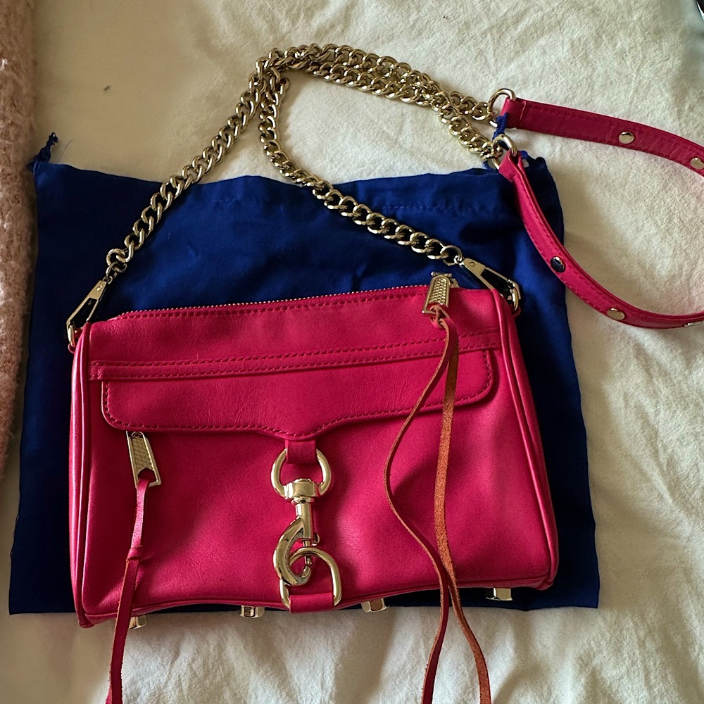 Rebecca Minkoff HOT PINK crossbody purse
